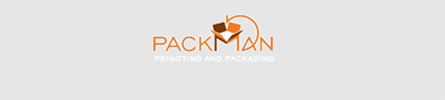 Packman packaging logo